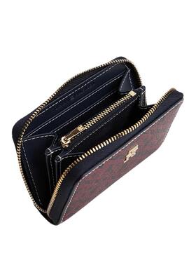 Portefeuille Tommy Hilfiger Icon avec motif monogramme marine pour femme