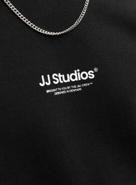 Sweatshirt Jack and Jones Soho JJ Studios noir pour homme