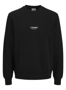 Sweatshirt Jack and Jones Soho JJ Studios noir pour homme