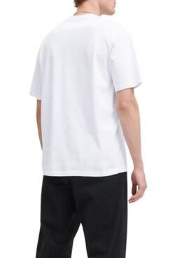 T-shirt Jack and Jones Soho blanc pour homme.
