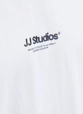 T-shirt Jack and Jones Soho blanc pour homme.