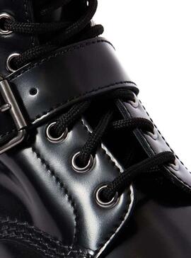 Bootss Harnais Dr Martens 1460 Noir Femme