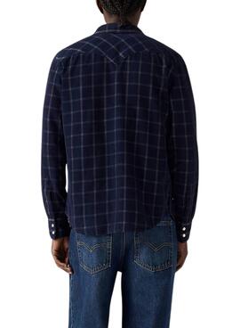 Chemise Levis Barstow Western marine pour homme