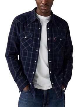 Chemise Levis Barstow Western marine pour homme