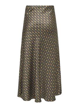 Jupe Only Jane imprimée géométrique pour femme.