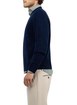 Pull El Ganso en tricot de marine pour homme