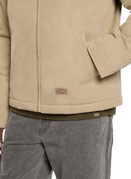 Veste de chasse Dickies doublée beige Eisenhower pour homme