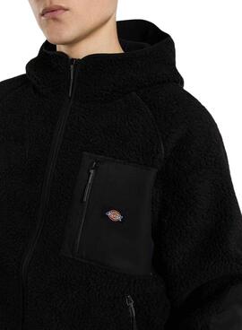 Polaire Dickies Central avec capuche noir pour homme