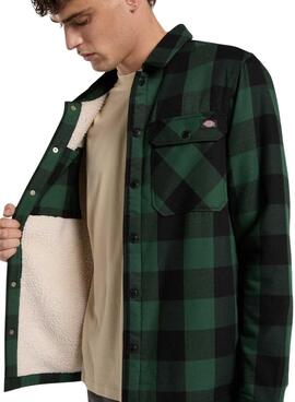 Chemise surchemise Dickies Sacramento verte et noire pour homme