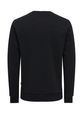 Sweat à capuche Only and Sons Kyrie noir pour homme