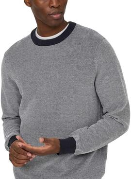 Maillot Only and Sons Tap marine pour homme