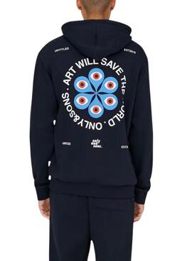 Sweat-shirt Only and Sons Ceres Claude noir pour homme