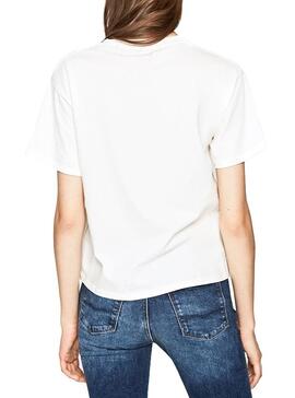 T-Shirt Pepe Jeans Musete Blanc Femme