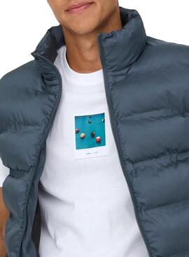 Maillot Only and Sons Milo Photo blanc pour homme