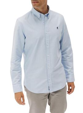Chemise décontractée bleue pour homme El Pulpo Oxford