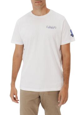 T-shirt El Pulpo Triple logo blanc pour homme