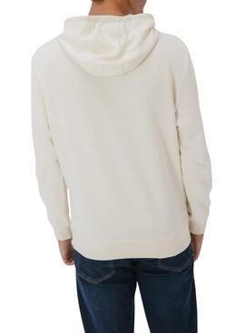 Sweat à capuche El Pulpo Customs beige pour homme
