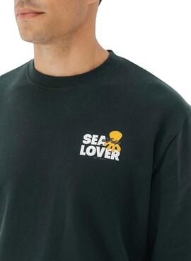 Sweat-shirt El Pulpo Sealover logo vert pour homme