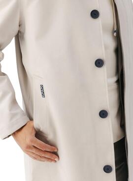 Trench-coat El Pulpo ultra-léger Vostok beige pour homme