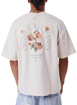 T-shirt Project x Paris Roses beige pour homme.