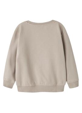 Sweat-shirt Name It Riguna beige pour enfant