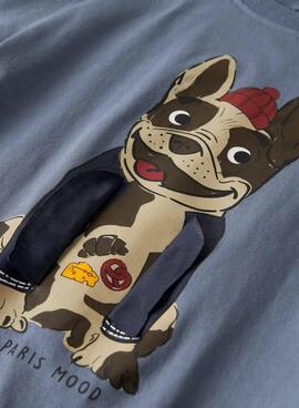 T-shirt Name It Rolf bleue pour garçon