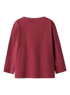 T-shirt Name It Rolf rouge pour garçon