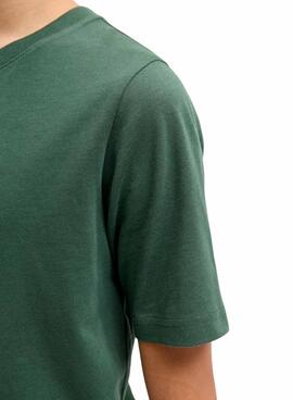 T-shirt Jack and Jones Bleecker verde pour enfant