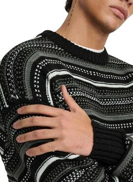 Maillot Only and Sons Roy Relaxed noir pour homme