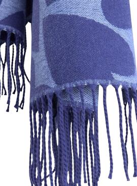 Écharpe Pieces Marlin imprimé cœurs bleus pour femme