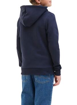 Sweat à capuche Jack and Jones Ari bleu pour enfant