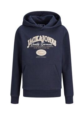 Sweat à capuche Jack and Jones Ari bleu pour enfant