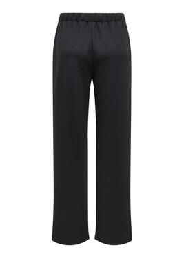 Pantalon Only Alina à nœuds léopard noir pour femme