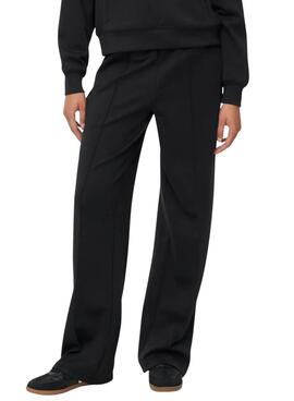 Pantalon Only Alina à nœuds léopard noir pour femme