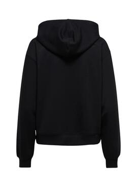 Sweat à capuche léopard noir pour femme Only Alina