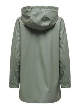 Imperméable Only Elisa vert pour femme