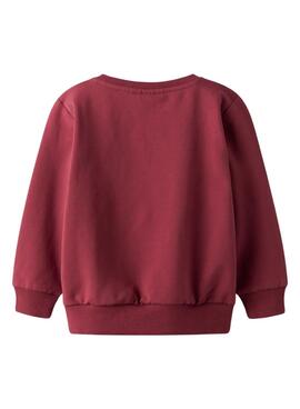 Sweatshirt Name It Roval grenat pour garçon