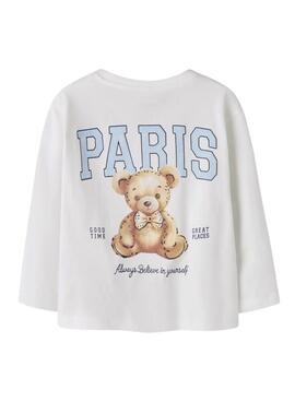 T-shirt Name It Frearaja blanc pour fille