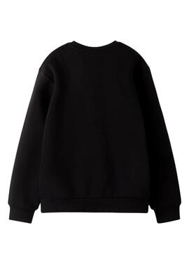 Sweat-shirt Name It Fretta Paris noir pour fille.