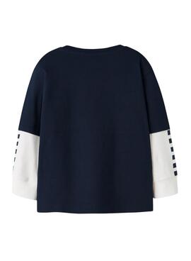 T-shirt Name It Richael bleue pour garçon