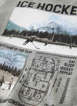 Sweat à capuche Name It Saul gris pour garçon