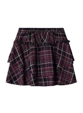 Jupe Pepe Jeans Diane bleue marine et rose pour fille