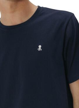 T-shirt El Pulpo basique bleu marine pour homme