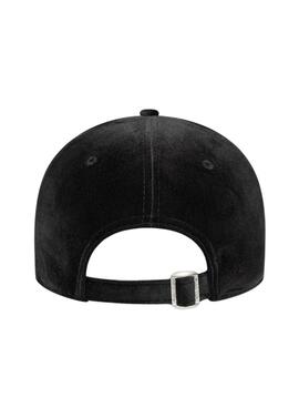 Casquette New Era Velour 9FORTY New York Yankees noire pour femme