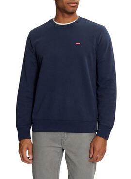 Sweatshirt Levi's basic bleue pour homme