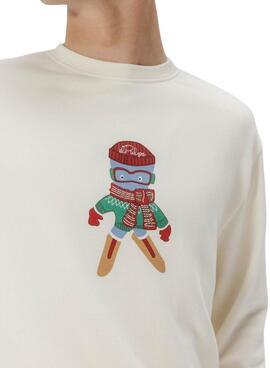 Sweatshirt El Pulpo Ski blanc pour homme