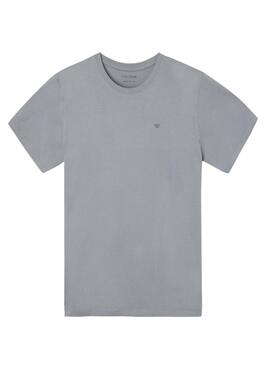 T-shirt Silbon pixel ethnique gris pour homme