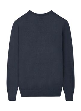 Sweatshirt Silbon minilogo bleue pour homme