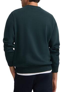 Sweat-shirt Silbon mini logo vert pour homme