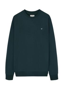 Sweat-shirt Silbon mini logo vert pour homme